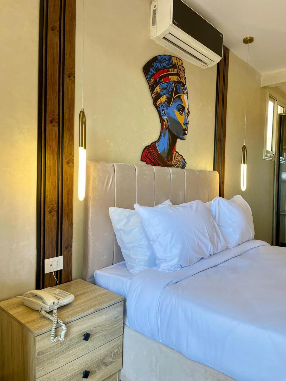 Cleopatra Tower Pyramid View Hotell Kafret el-Gabal Eksteriør bilde